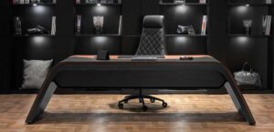 Home Luxe kantoor ingericht met Axia bureaustoelen voor ergonomische ondersteuning en comfort tijdens werkdagen